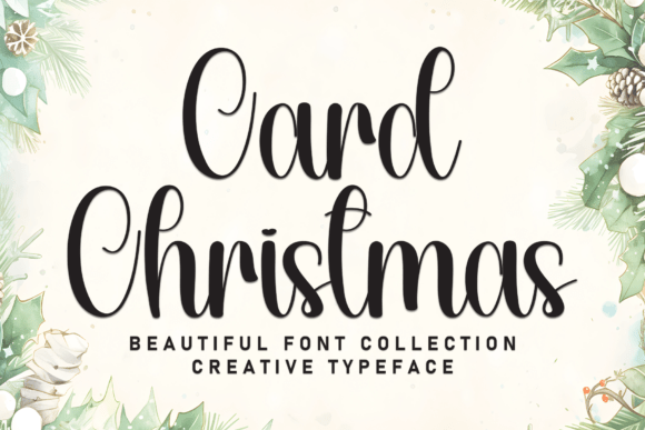 Card Christmas: Crafting Holiday Magic with Typography