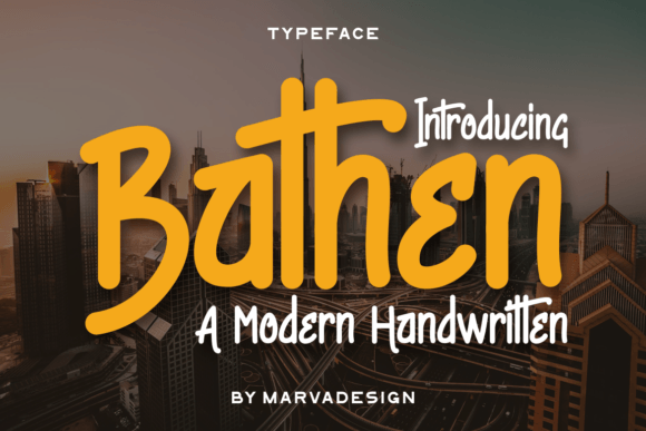 Discover Bathen: The Handwritten Font with Heart