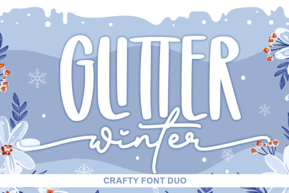 Glitter Winter: A Creative Font for Authentic Design