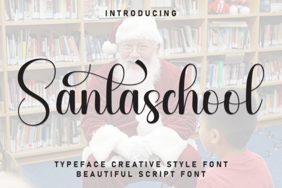 Santaschool: Infusing Handwritten Magic into Modern Typography