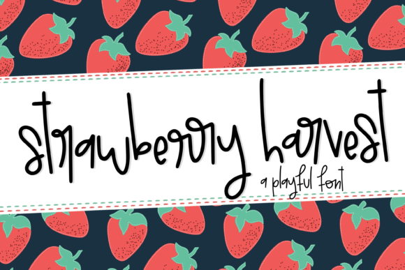 Strawberry Harvest: A Fresh Take on Handwritten Typography