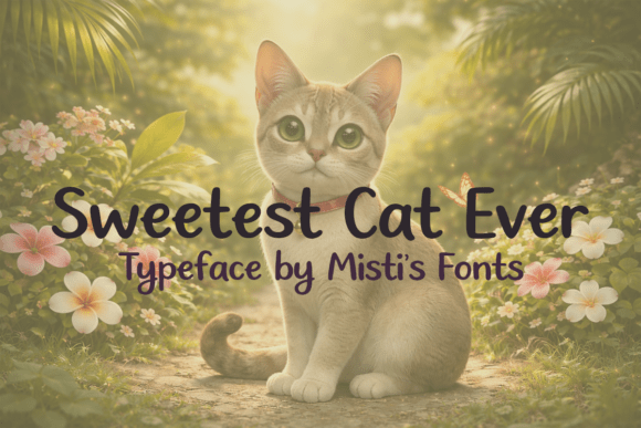 Sweetest Cat Ever: A Handwritten Font for Authentic Brands