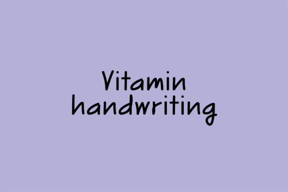 Vitamin: The Handwritten Font That Brings Genuine Warmth to Modern Design
